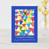 Carte Félicitations à quiconque pour la graduation de Bu (Fleur jaune)