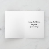 Carte Félicitations à Retro Graduation (Intérieur)