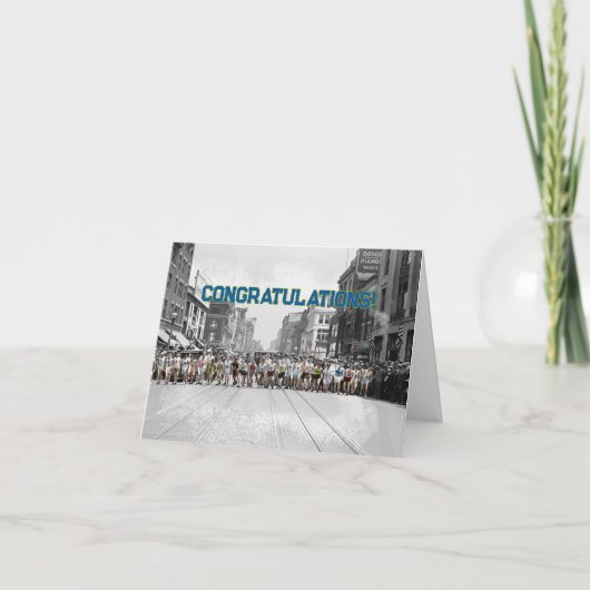 Carte Félicitations à Runner (Devant)