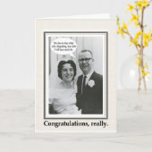 Carte Félicitations à Slob Mariage - FUNNY (Fleur jaune)