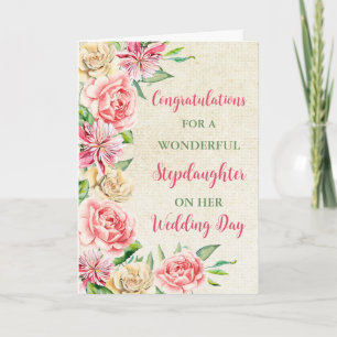 Carte Félicitations à Stepgirl Wedding Day