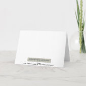 Carte Félicitations à Tenure (Dos)