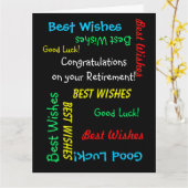 Carte Félicitations à tous pour notre retraite, JUMBO (Fleur jaune)