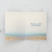 Carte Félicitations à Tropical Beach (Intérieur)