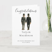 Carte Félicitations à Two Grooms pour votre mariage (Devant)