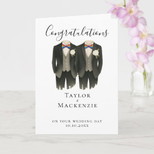 Carte Félicitations à Two Grooms pour votre mariage