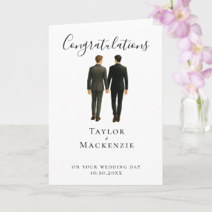 Carte Félicitations à Two Grooms pour votre mariage