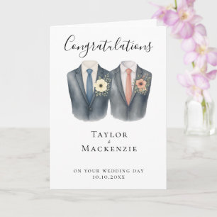 Carte Félicitations à Two Grooms pour votre mariage
