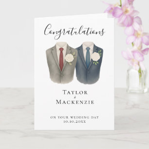 Carte Félicitations à Two Grooms pour votre mariage