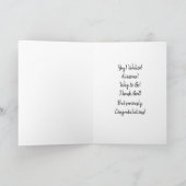 Carte Félicitations à un Confetti diplômé (Intérieur)