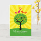 Carte Félicitations à un Mariage gay lesbien ou à une un (Fleur jaune)