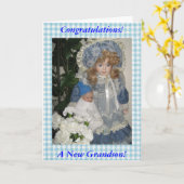 Carte Félicitations à un nouveau petit-fils (Fleur jaune)