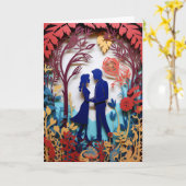 Carte Félicitations à votre mariage (Fleur jaune)