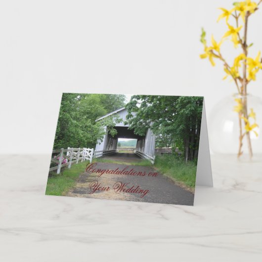 Carte Félicitations à votre Mariage (Fleur jaune)