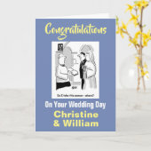 Carte Félicitations à votre Mariage (Fleur jaune)