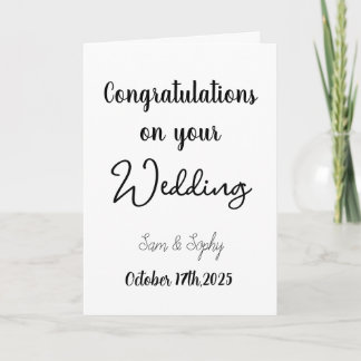 Carte Félicitations à votre Mariage