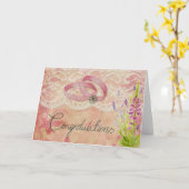 Carte Félicitations à votre Mariage (Fleur jaune)