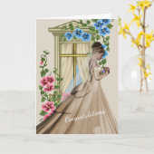 Carte Félicitations à votre Mariage (Fleur jaune)