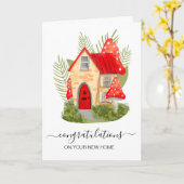 Carte félicitations à votre nouvel agent immobilier (Fleur jaune)