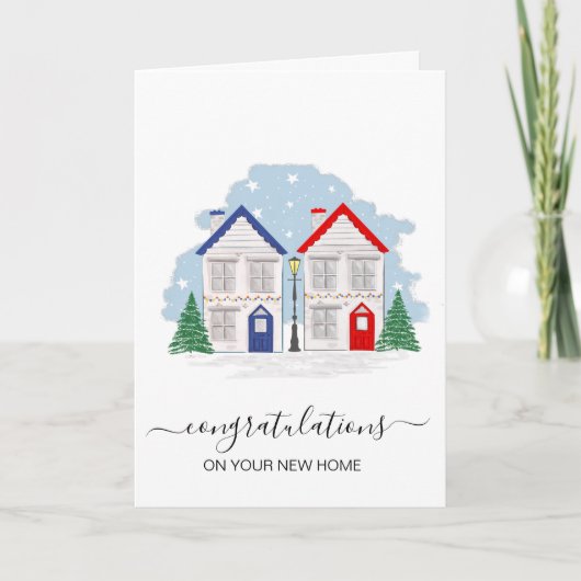 Carte félicitations à votre nouvel agent immobilier (Devant)