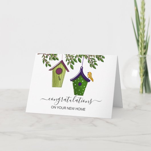 Carte félicitations à votre nouvel agent immobilier (Devant)