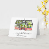 Carte félicitations à votre nouvel agent immobilier (Fleur jaune)