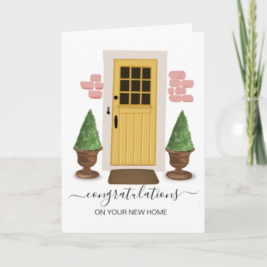 Carte félicitations à votre nouvel agent immobilier (Devant)