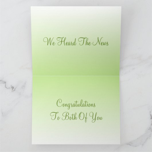 Carte Félicitations À Vous Deux (Intérieur)