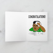 Carte Félicitations afro-américaines (Intérieur)