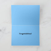 Carte Félicitations : Aigle & Ciel Bleu (Intérieur)