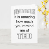 Carte Félicitations amusantes à un diplômé de l'école (Fleur jaune)