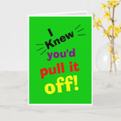 Carte félicitations amusantes pour cette réussite (Fleur jaune)