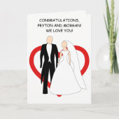 Carte Félicitations Animées au Mariage de couple (Devant)