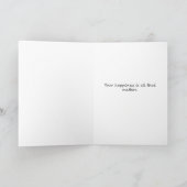 Carte Félicitations - appui (Intérieur)