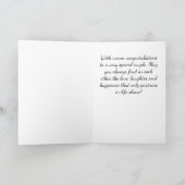 Carte Félicitations ; ations pour votre Mariage (Intérieur)