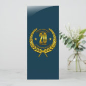 Carte Félicitations au 20e anniversaire (Debout devant)