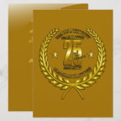 Carte Félicitations au 25e anniversaire (Devant / Derrière)