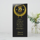 Carte Félicitations au 25e anniversaire (Debout devant)