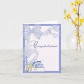 Carte Félicitations au baptême du Christ (Fleur jaune)