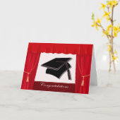 Carte Félicitations au diplôme de fin d'études (Fleur jaune)