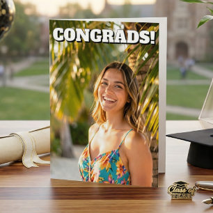 Carte Félicitations au diplômé ! Photo et poème