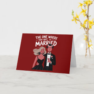 Carte Félicitations au Fiançailles Mariage drôle