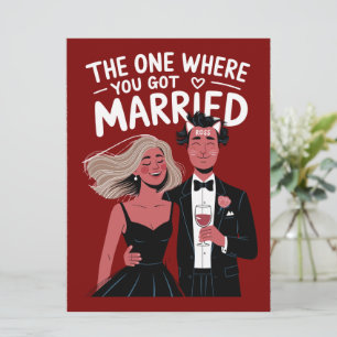 Carte Félicitations au Fiançailles Mariage drôle
