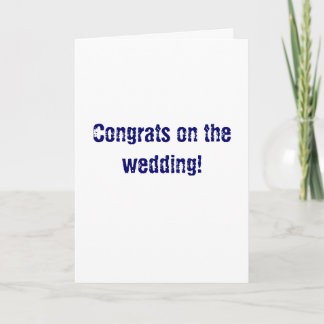 Carte Félicitations au mariage !