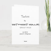 Carte Félicitations au Mariage aîné (Dos)