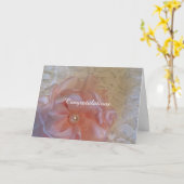 Carte Félicitations au Mariage de dentelle blanche (Fleur jaune)