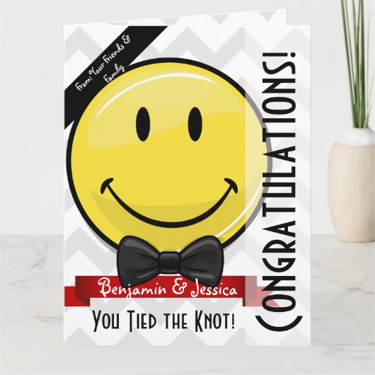 Carte Félicitations au mariage du sourire géant Big Card (Devant)