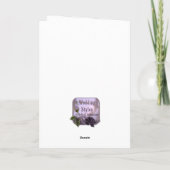 Carte Félicitations au mariage vintage (Dos)