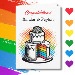Carte Félicitations au nouveau couple LGBTQIA+