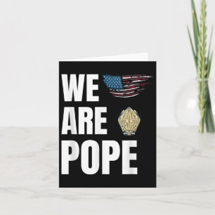 Carte Félicitations au Pape Leo Xiv. Fête des États-Unis